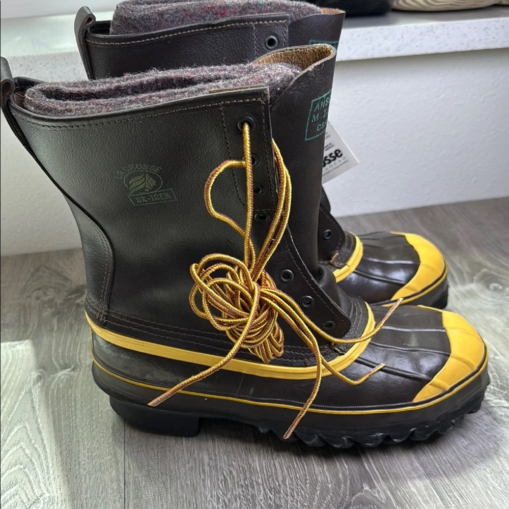 LaCrosse Brown and Yellow Insulated Boots